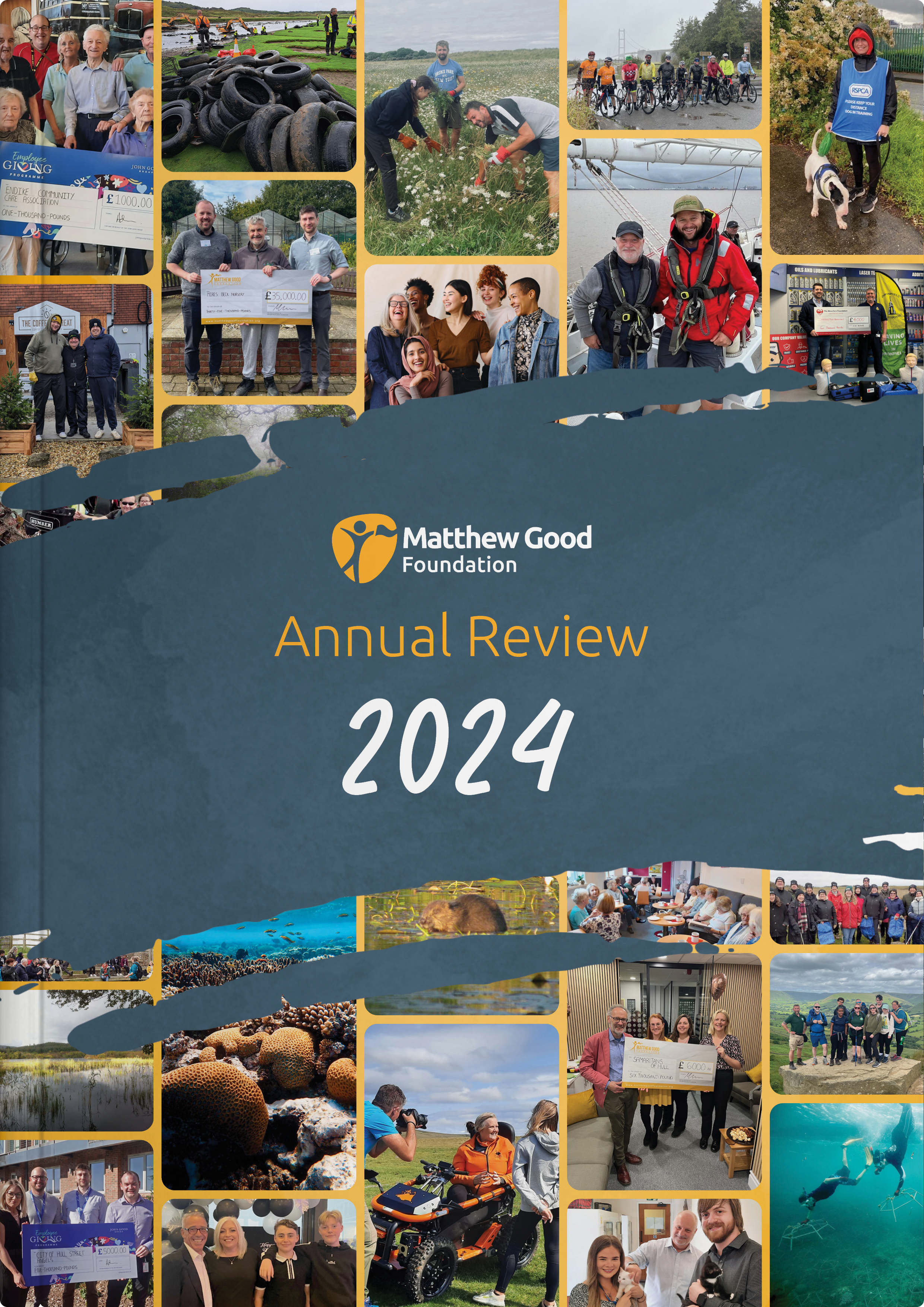 Front cover of the Matthew Good Foundation Annual Review 2024 – click to read the full report