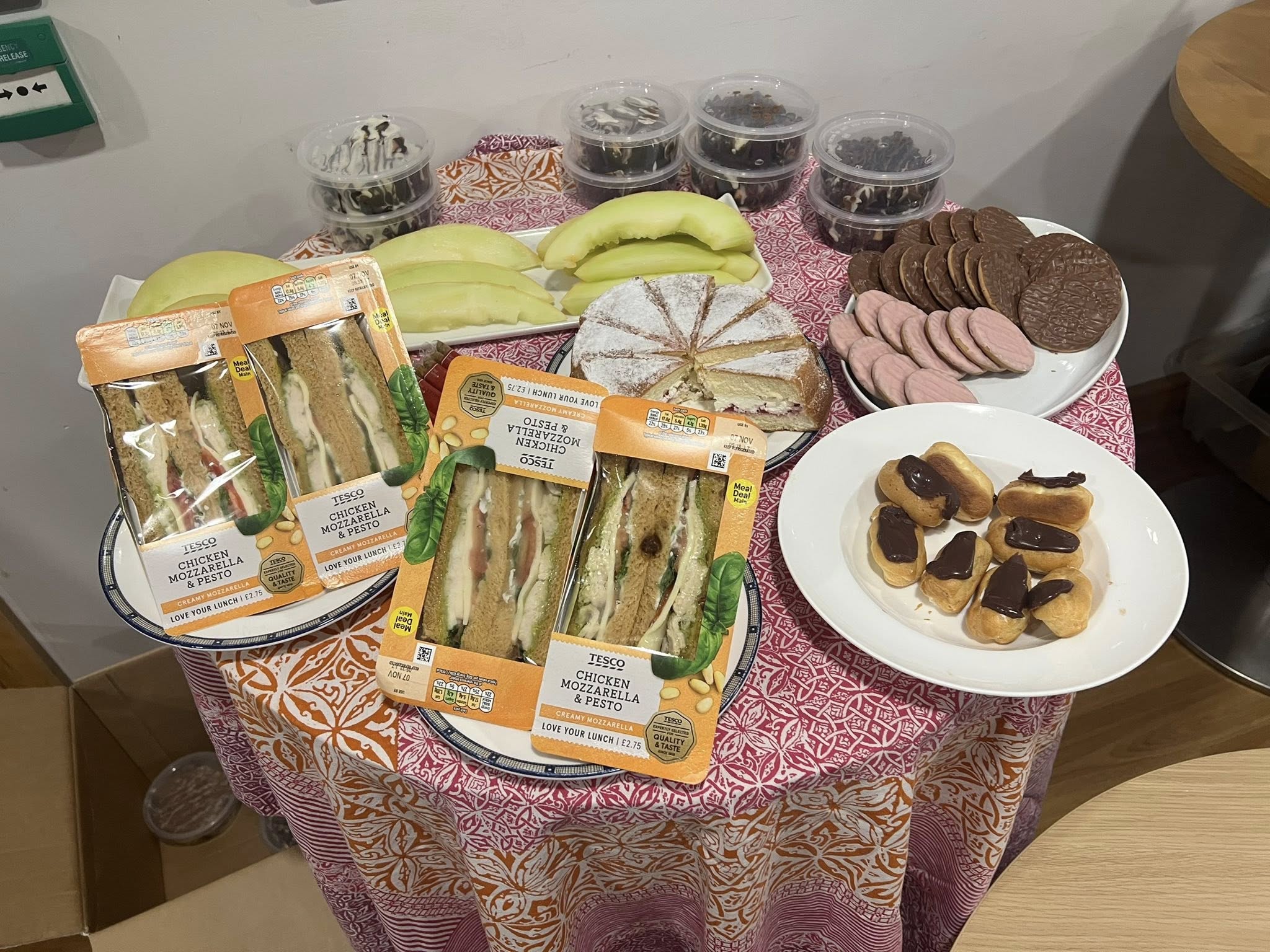 Emmies Kitchen Food A selection of meals and snacks provided by Emmie's Kitchen to parents at Royal Manchester Children's Hospital