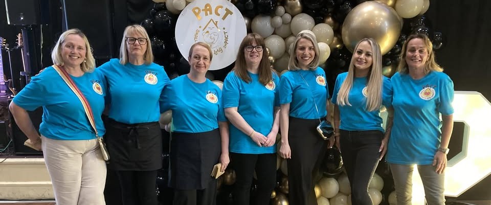 Volunteers at a PACT fundraising event in South Yorkshire