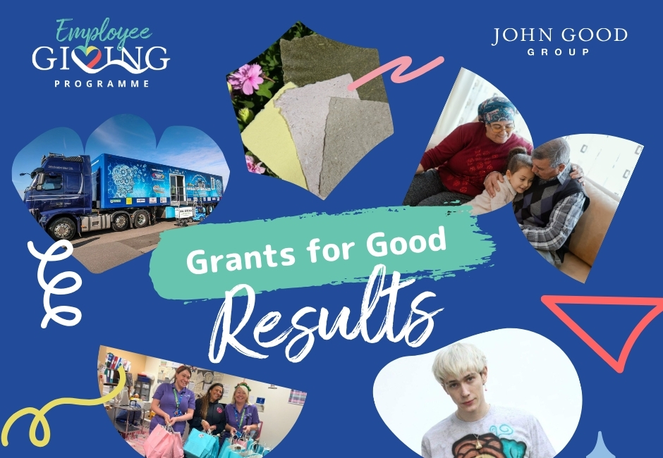 Small Charity Grants 2026 - winners of first Grants for Good Round